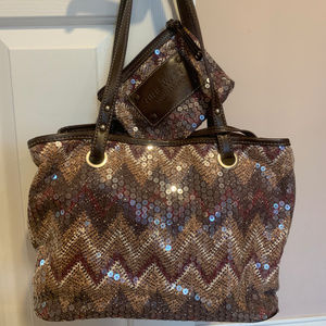 Nine West sequined tote - perfect condition